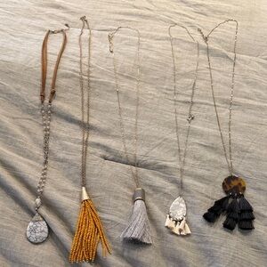 Long necklaces